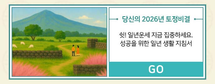 당신의 2026년 토정비결