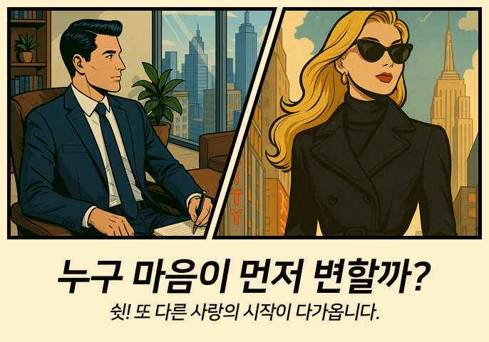 누구 마음이 먼저 변할까?
